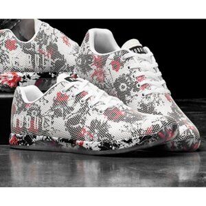 NO BULL Black Cactus Floral SF Trainer  M7/W8.5  Brand New with Box White Red